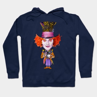 Mad Hatter Caricature Hoodie